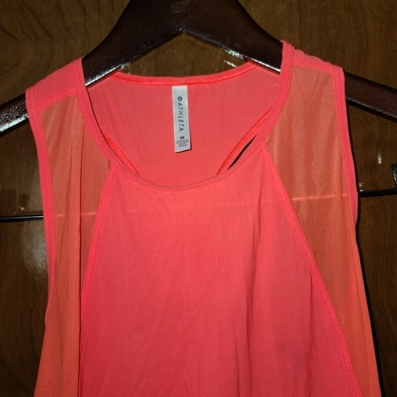 ATHLETA tank top orange sz med - Picture 4 of 5